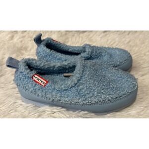 Hunter blue girls slippers sz 12